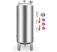 Réservoir D'eau Sous Pression Lavable en Acier Inoxydable 304, Vessie Surpresseur Réservoir de Stockage Vertical Sous Pression for Eau de Puits/robinet(250L/66Gal(135x50cm/53x20in))