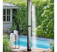 RéServoir d'eau sous Pression Portable Auto-pressurisé pour douches de Camping, Douche d'extérieur, Douche Solaire d'extérieur Portable, avec pommeau de Douche et Robinet Lave-Pieds, Douche