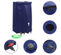 vidaXL Réservoir d'eau pliable avec robinet pliable et tuyau d'arrosage 1250 L PVC