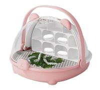 Réservoir d'élevage de reptiles - 500 g - Boîte d'alimentation portable | Récipient de transport transparent en polypropylène transparent pour à soie 21 x 20 x 17 cm - Cage de transport légère