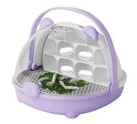 Réservoir d'élevage de Reptiles, récipient de Transport pour de Soie, boîte d'alimentation Transparente avec poignée, Habitat léger pour Cage à Animaux pour à Soie