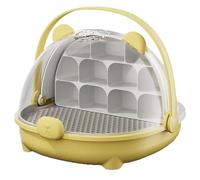 Réservoir d'élevage pour reptiles - Cage portable transparente avec poignée - Cage de transport pour tortues et à soie