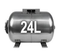 Réservoir d'expansion, chaudière sous pression, 24 l, en acier inoxydable | Récipient d'expansion stable et antirouille