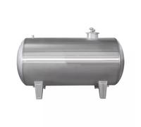 Réservoir D'expansion Horizontal en Acier Inoxydable, Grande Capacité de 100 à 250 L, Réservoir D'Eau pour Puits, avec Orifice de Rinçage et Kit de Montage, pour parc, école(120cm/47.2in)