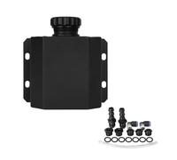 Réservoir D'expansion Liquide Refroidissement 1L/2L Réservoir Reniflard Liquide Refroidissement Trop-plein Radiateur Récupération D'huile Carburant D'essence(1L Black)