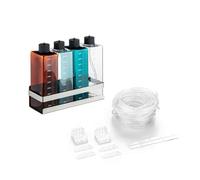 Réservoir d'herbe, réservoir d'eau de mer, pompe de titrage, bouteille doseuse, conteneur de liquide de dosage for Aquarium(Set2-With Base)