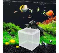 Réservoir d'isolation en Maille pour boîte d'élevage de Poissons d'aquarium | Boîte d'incubateur avec ventouses, couveuse de poisons pour crevettes Guppy Betta Poissons tropicaux, conteneur