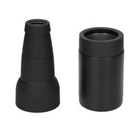 Réservoir d'isolation sous vide à double paroi en acier inoxydable avec décapsuleur, y compris isolation thermique et couvercle de bouteille à long goulot (noir)