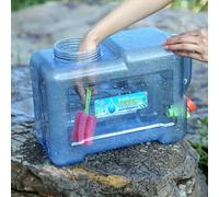 Reservoir Eau Camping Car, 5L/8L Camping Tonneau avec Robinet, Portable Bidon d'eau avec Poignée, Conteneur d'eau Portatif pour Voiture, pour Voyage, Camping, Barbecue, Pêche