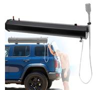 Reservoir Eau Camping Car Douche Portable avec réservoir d'eau Auto-pressurisé pour douches, Barres de Toit avec Sac de Rangement, tête de Tuyau de 1,5 m, activités de Plein air pour SUV, be