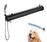 Reservoir Eau Camping Car Douche Portable avec RéServoir d'eau Pressurisé Solaire, 18 L, 15,5 L, 23,9 L, avec Porte-Bagages de Toit et Sac de Rangement pour Tuyau de 1,7 m, pour activités d