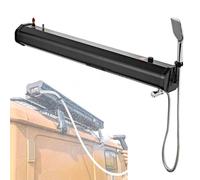 Reservoir Eau Camping Car Douche Portable, RéServoir d'eau Pressurisé, chauffée au Soleil, pour galerie de Toit en Aluminium 18 L/20 L/30 L, avec pommeau de Douche, sans Pompe ni alimentati
