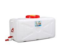 Reservoir eau Conteneur d'eau Seau d'eau potable portable avec vanne et conduite d'eau Conteneur de bureau de voyage en plastique Stockage d'eau en plein air pour le camping Randonnée Escala(Size:80L)