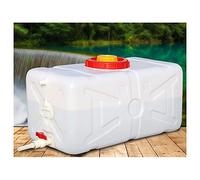 Reservoir eau Réservoir d'eau avec robinet 200l avec valve et conduite d'eau Parfait pour le stockage d'eau potable Réservoir d'eaux usées portable pour la maison Camping Pique-nique Bbq Vis(Size:80L)
