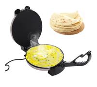 Réservoir électrique Roti Maker 25.4cm, 1200W Chauffage Double-Face, Surface antiadhésinée, tat réglable pour Un chapati et Une Tortilla Parfaits, Conception compacte pour Un Stockage Facile, n