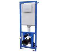 vidaXL Réservoir haut dissimulé 11 L 41×14×(110–125) cm pour toilette/salle de bain Or G