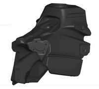 Acerbis KTM SX/XC 12 L, réservoir de carburant 12 L Noir Noir