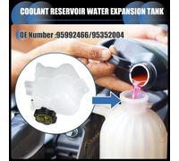 Réservoir Expansion Liquide refroidissements, Bouteille Récupération Débordement refroidissements Moteur Avec Capuchon No.95992466 Pour Chevrolet Beat 2018-2019 Blanc 1 Ensemble