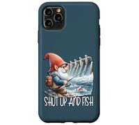 Reservoir Fishing Gnome Graphic For Men Shut Up And Fish Coque pour iPhone 11 Pro Max