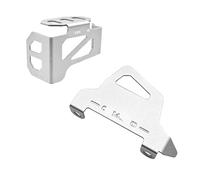 Réservoir Frein arrière Couvercle Étrier De Frein Avant Et Arrière pour Moto, Couvercle Réservoir Liquide pour CF450MT 450MT 450 MT MT450 2024 2025(FR Silver)
