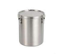 Réservoir hermétique en acier inoxydable pour stocker des grains de café, des feuilles de thé, de la farine, du sucre et des produits secs similaires (1600 ml)