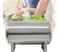 Réservoir horizontal en acier inoxydable entièrement automatique for l'eau de puits avec kit de montage，well pressure tank(100L/26Gal)