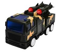 Réservoir jouet grand 22 cm avec lumières sons effets sonores mouvement bump & Go tourelle rotative 360° bataille camion véhicule militaire camouflage jouet, couleurs assorties couleur aléatoire