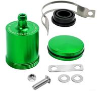 Réservoir Liquide Frein Aluminium Léger 55g Réservoir Liquide | Alliage aluminium robuste, finition CNC précise, résistant corrosion, noir mat, pour modification moto(Green)