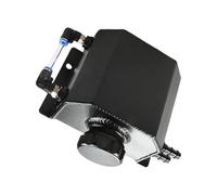 Réservoir Liquide Refroidissement Bouteille D'expansion De Liquide De Refroidissement Carrée Universelle En Aluminium Pour Voiture, Réservoir D'eau De Récupération, 1 L, Noir