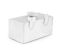 Réservoir liquide refroidissement Réservoir de pulvérisation refroidisseur intermédiaire bouteille lave-glace poli miroir Racing Silver 2L Bocal de refroidissement