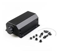 Réservoir Liquide Refroidissement Réservoir De Récupération D'huile Moteur Universel en Alliage 2 L Réservoir Reniflard Réservoir Liquide Refroidissement Réservoir Trop-Plein Radiateur(Black)