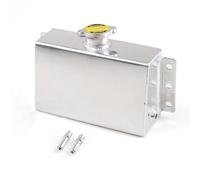Réservoir Liquide Refroidissement Réservoir Remplissage D'expansion Liquide Refroidissement Universel En Aluminium De 1,6 L, Réservoir Trop-plein Récupérateur D'huile Réservoir(Silver)