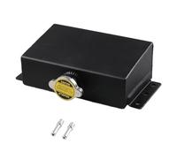 Réservoir Liquide Refroidissement Réservoir Remplissage D'expansion Liquide Refroidissement Universel En Aluminium De 1,6 L, Réservoir Trop-plein Récupérateur D'huile Réservoir(Black)