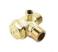 Réservoir pneumatique plus piston 16 mm 14 mm 7 mm filetage de compresseur d'air clapet anti-retour 3 ports en alliage de zinc filetage mâle pour connecteur