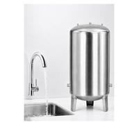 Réservoir Pression Eau, Cuve Inox 304 pour Pompe de Puits avec Kit | Inox 304,Réservoir vertical,60-250 L ,3 raccords supérieurs,Base renforcée(100L/26.4 gal-40x95cm/15.8x37.4in)