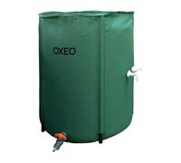 Oxeo Réservoir récupérateur eaux de Pluie 300 litres cuve Souple PVC armé - Pliable - avec Robinet et Soupape de Décharge - Filtre