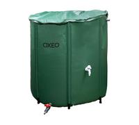 Réservoir récupérateur eaux de pluie 800 Litres cuve souple PVC armé - Pliable - Avec Robinet et Soupape de Décharge - Filtre