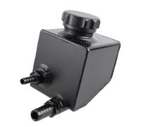 Réservoir refroidissement Pompe de direction assistée en aluminium noir argenté, réservoir de fluide, Convient pour V6 V8 VT VX VU VY VZ VE LS1 LS2(Black)