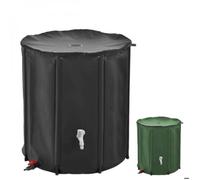 Réservoir souple récupérateur d'eau de pluie pliable - 200 L - Noir - Linxor