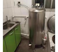Réservoir sous Pression de puits, en Acier Inoxydable 304 avec manomètre, Trou Propre, pour Eau agricole, puits, bâtiments résidentiels((95x40cm/37x15in) 100L/26.4Gal)