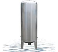 Réservoir sous Pression de puits Vertical en Acier Inoxydable, réservoirs de Stockage d'eau d'une capacité de 100 160 200 250 300 l pressurisés, d'urgence pour la Maison et Le Jardin