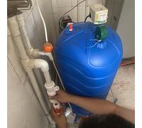 Réservoir sous Pression d'eau de 150 L avec pressostat et manomètre, Stockage sous Pression Durable pour la plomberie et Le Chauffage, idéal pour l'eau Trouble et Les Solutions de puits Temp