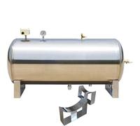 Réservoir sous pression d'eau en acier inoxydable, booster sans vessie avec vanne de vidange et port de nettoyage, pour pompe de puits et système d'eau domestique