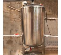Réservoir sous pression d'eau en acier inoxydable de 15 25 40 50 60 80 105 130 185 gallons, kit de réservoir sous pression de puits d'eau, vessie de stockage verticale(300L/79.2Gal)