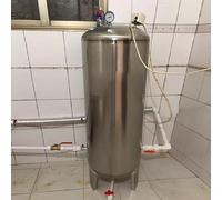 Réservoir sous pression en acier inoxydable, 15 26 42 52 66 80 105 132 185 gallons, réservoir d'eau sous pression for pompe de puits avec port de purge et kit de montage(300L/79.2Gal)