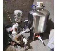 Réservoir sous Pression en Acier Inoxydable 304 Lavable en Interne avec enveloppe isolée pour Usage Domestique, Industriel et agricole ((95x50cm/37x19in) 160L/42.2Gal)