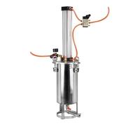 Réservoir sous pression en acier inoxydable à piston cylindrique de 1 L, seau sous pression for remplissage/beurre/silicone/vinyle