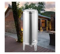 Réservoir sous pression en acier Réservoirs de pression for puits, réservoirs d'eau en acier inoxydable for pompage d'eau de puits, conteneurs avec kit de montage(A,60L/15.9Gal(40x65cm/15.7x25.6in))