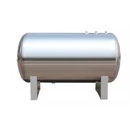 Réservoir sous pression horizontal en acier inoxydable 304, kit réservoir stockage sous pression domestique, 26 42 52 66 79132185 gallons, réservoir d'air pompe puits en acier inoxydable(500L/132Gal)