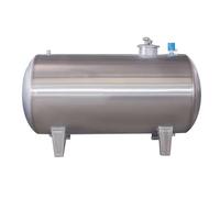 Réservoir Sous Pression Horizontal en Acier Inoxydable, Réservoir de Puits avec Kit de Montage, Citerne pour Maison, Ferme(200L: 38.5x19.6in/98x50cm)